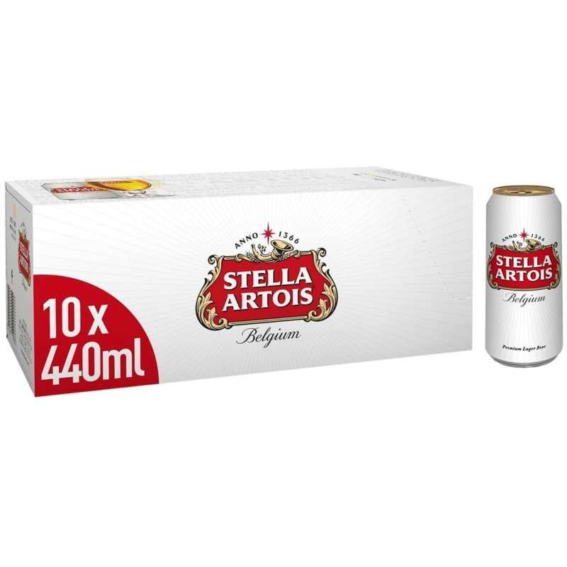 Stella Artois Belgium Premium Lager 10 x 440ml – Grocelivery